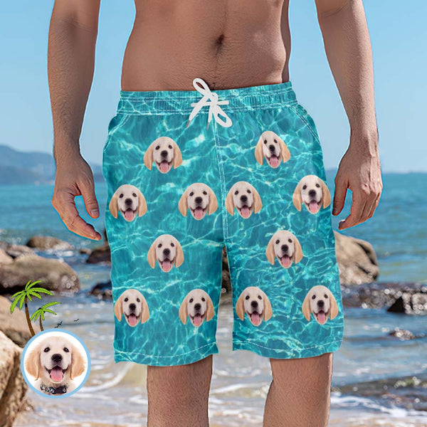 Personalized Beach Shorts Custom Face Swim Trunks Summer Quick Dry Surfing Board Shorts - MyFaceBoxer
